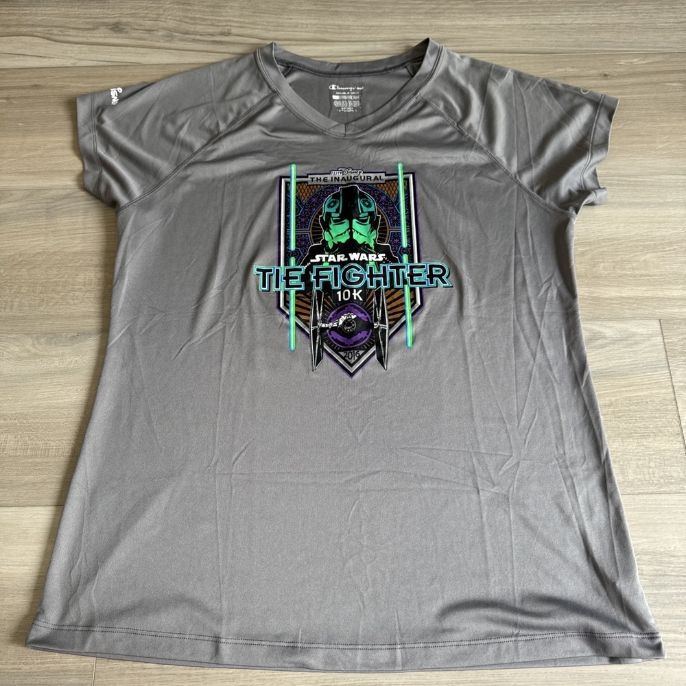 Run Disney Star Wars Tie Fighter 10k 2016 Inaugural Women's XXL Champion Dry